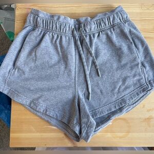 LULULEMON GREY TERRY SHORTS